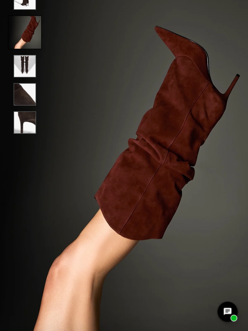 SCHUTZ MARYANA UP SLOUCH LEATHER BOOT